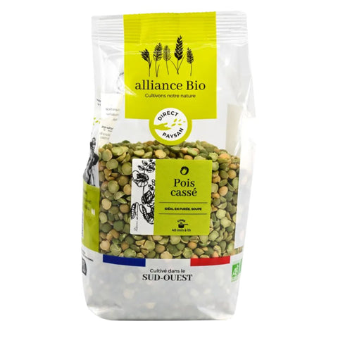 Alliance Bio Organic Split Peas from France