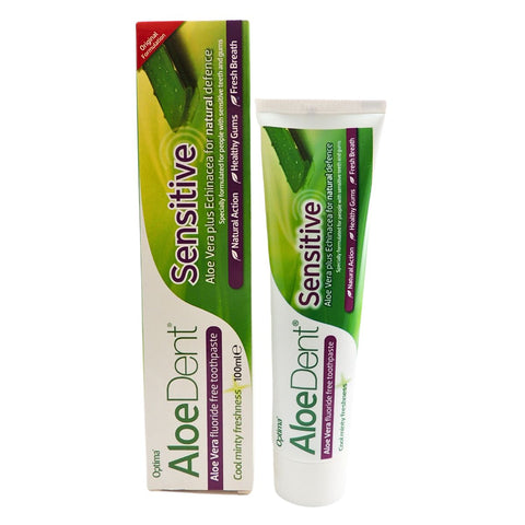 Aloe Dent - Sensitive Aloe Vera Fluoride Free Toothpaste