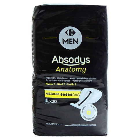 Carrefour Absodys Anatomy Absorbent Pads for Man
