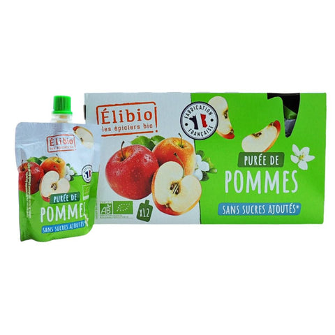 Elibio French Organic Apple Puree Squeeze Pouch Case Offer