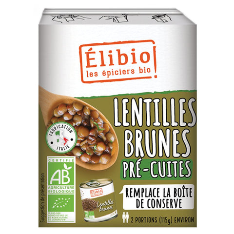 Elibio Pre-cooked Organic Lentils with Tomato