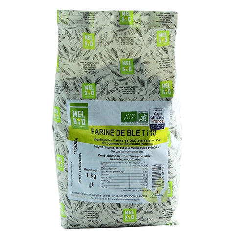 Melbio French Organic & Fair Trade Wheat Flour T110