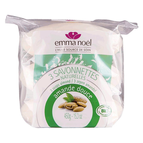 Emma Noel - Set of 3 Organic Soaps with Sweet Almond Oil