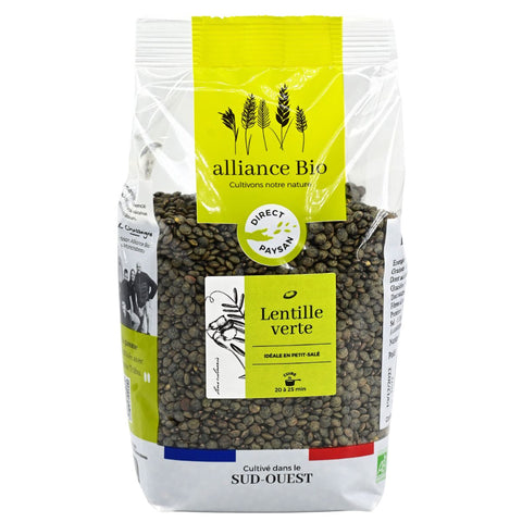 Alliance Bio French Organic Green Lentils