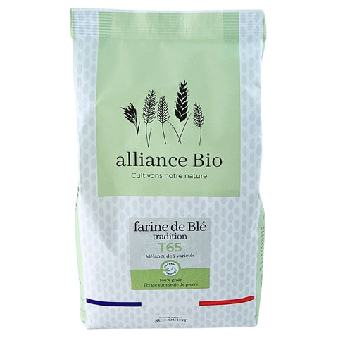 Alliance Bio French 100% Organic Stone-Ground Wheat Flour T65