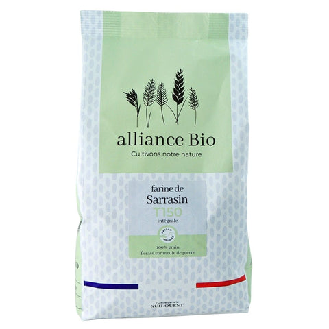 Alliance Bio - French 100% Organic Stone-Ground Wholegrain Buckwheat Flour T150 