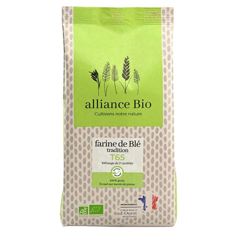 Alliance Bio French 100% Organic Stone-Ground Wheat Flour T65 (Tradition)