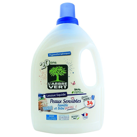 L'ARBRE VERT - Hypoallergenic Laundry Detergent for Baby & the Family