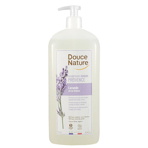 Douce Nature - French Organic 2 in 1 Provence Body Wash & Shampoo | Lavender from Drôme, France