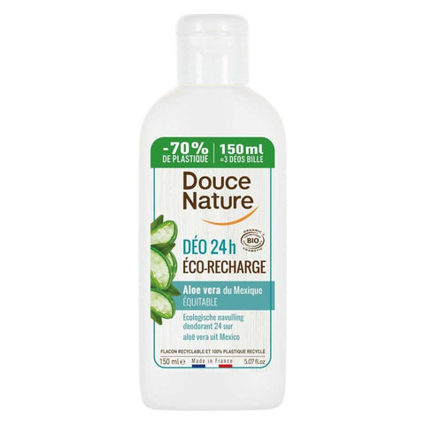 Douce Nature - French Organic Aloe Vera Roll On Deodorant Eco-Refill