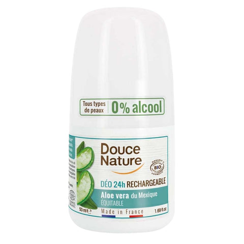 Douce Nature - French Organic Aloe Vera Roll On Refillable Deodorant
