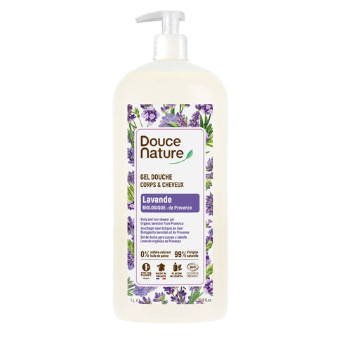 Douce Nature  French Organic Lavender 2 in 1 Body Wash  Shampoo