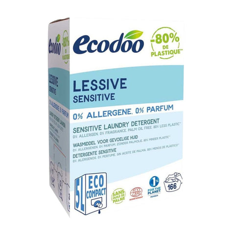 Ecodoo - French Natural & Eco-Friendly Hypoallergenic (Sensitive) Laundry Detergent (5L)