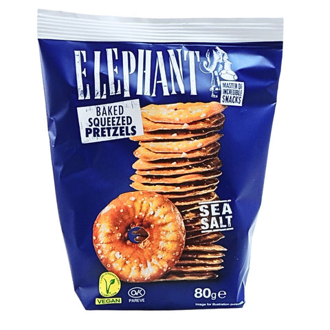 Elephant Baked Squeezed Pretzels with Honey Mustard and Onion Flavor 