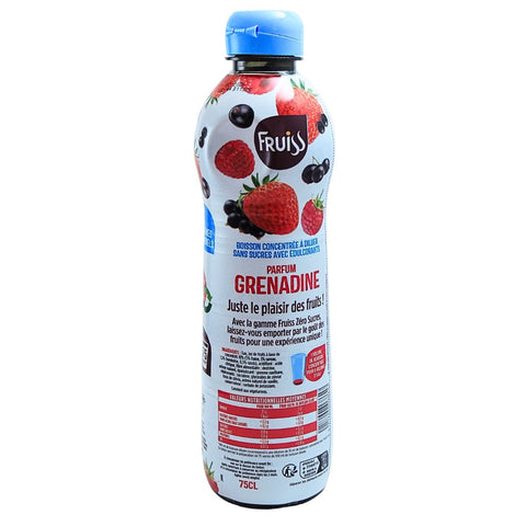 Fruiss Zero Sugar Grenadine Flavor Syrup.