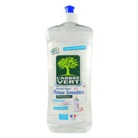 L'Arbre Vert - Hypoallergenic Dishwashing Liquid | Ideal for Baby Utensils