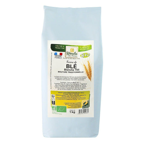 Moulin Des Moines French Organic & Fair Trade T65 Wheat Flour