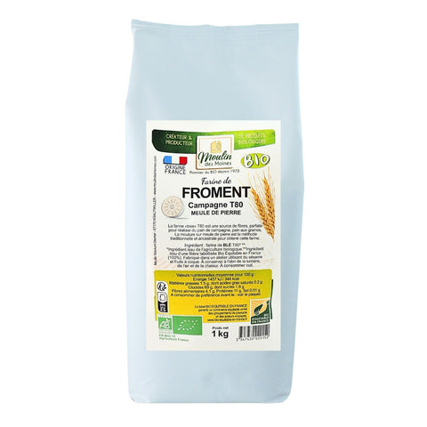 Moulin Des Moines Organic & Fair Trade T80 Wheat Flour
