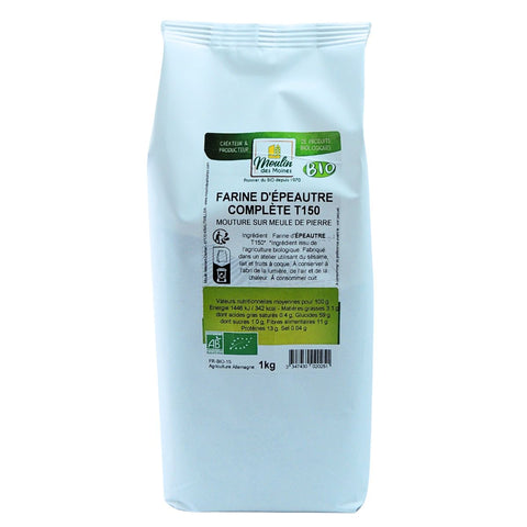 Moulin Des Moines Organic Stone Ground Whole Spelt Flour T150
