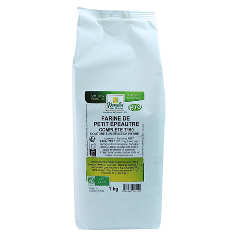 Moulin Des Moines Organic Stone Ground Whole Wheat Einkorn Flour T150