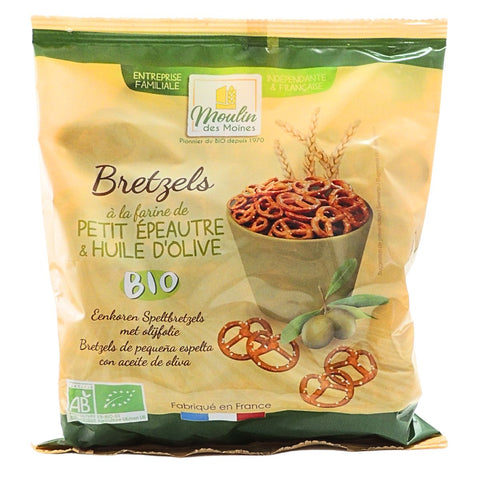 Moulin des Moines Organic Whole Wheat Einkorn Pretzels with Olive Oil