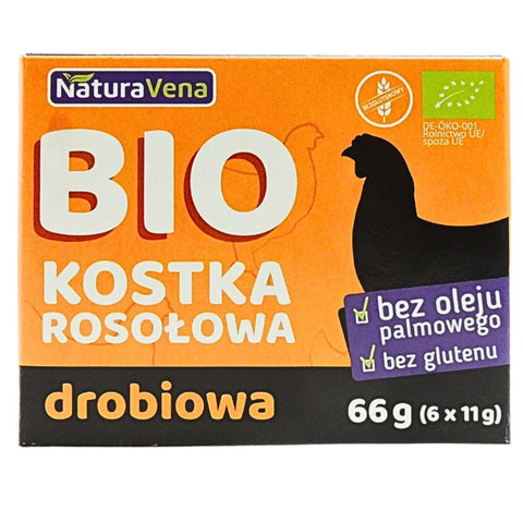 NaturaVena Organic Gluten-Free Chicken Stock Cubes without Palm Oil