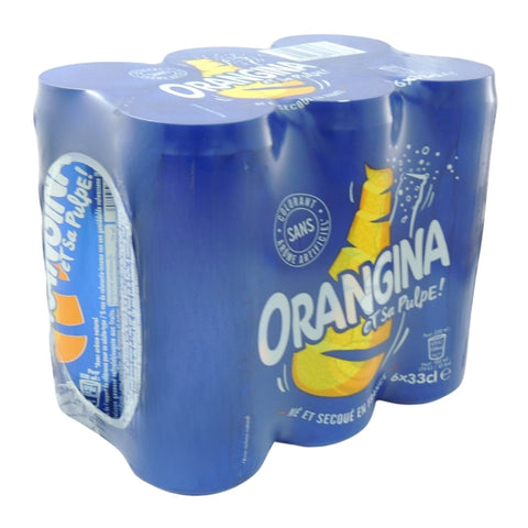 Orangina - Orange Soda (330ml x 6 Cans)