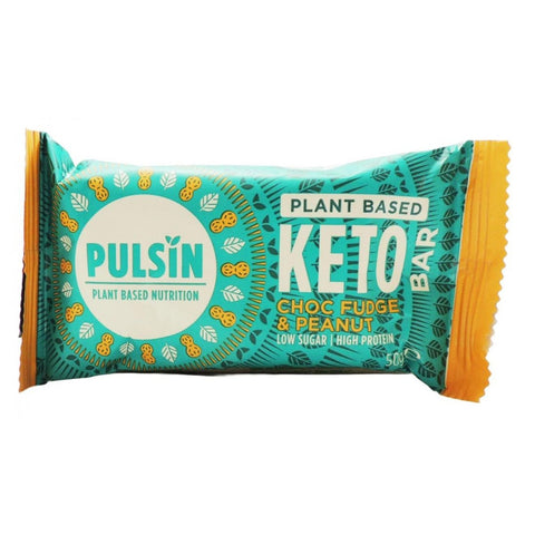PULSIN - Plant Based Keto Bar (Choc Fudge & Peanut)