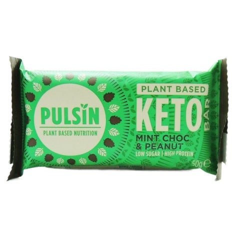 PULSIN - Plant Based Keto Bar (Mint Choc & Peanut)