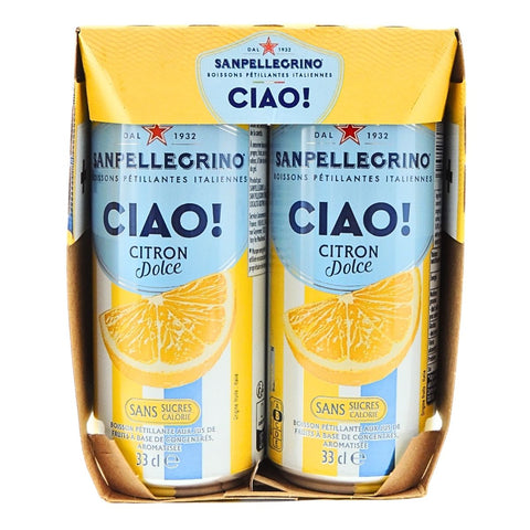 SANPELLEGRINO Italian Ciao! Lemon Flavoured Sparkling Beverage