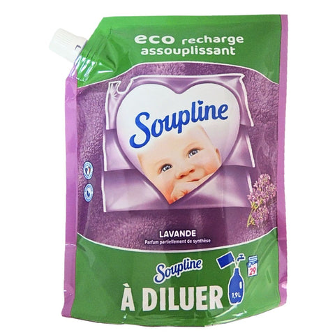Soupline French Concentrated Fabric Softener with 3D Lavender Fragrance