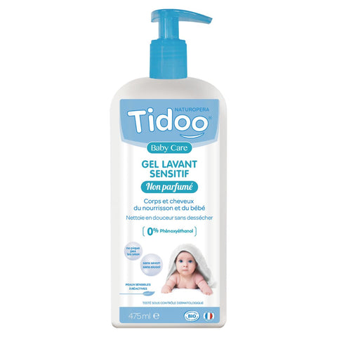 Tidoo - Organic Fragrance-Free Hypoallergenic (Sensitive) Cleansing Gel